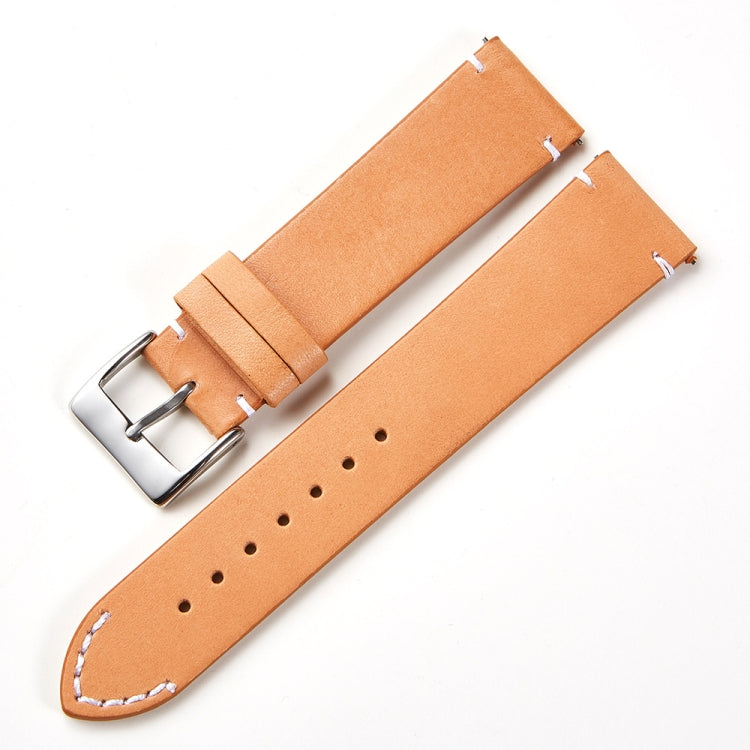 First Layer Retro Cowhide Frosted Bottom Leather Quick Release Ultra-Thin Universal Watch Strap, Size：, 16mm, 18mm, 20mm, 22mm, 24mm
