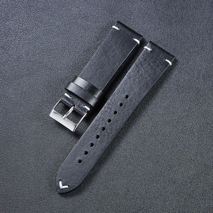 HB001 Color-Changing  Retro Oil Wax Leather Ultra-Thin Universal Watch Strap, 20mm, 22mm, 18mm