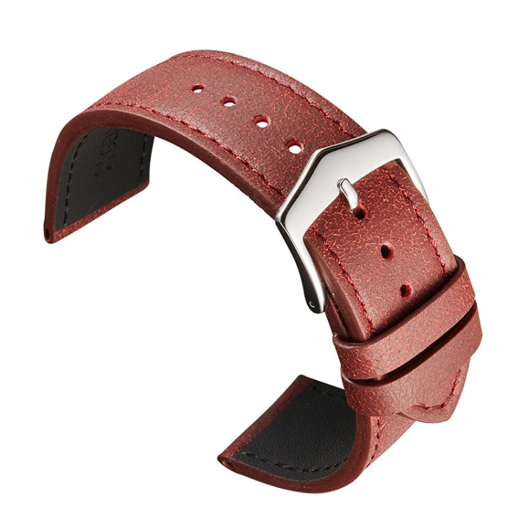 Small Broken Texture Cowhide Strap Suitable For Huawei Watche, 20mm, 22mm