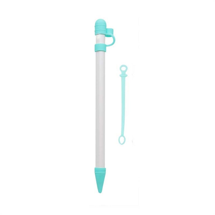 2 PCS 3 In 1 Anti-lost Pen Cap + Anti-lost Conversion Cable + Pen Tip Protective Case Set For Apple Pencil, Yellow, Rose Red, Night Blue, Red