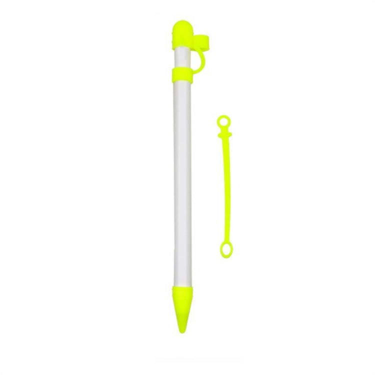2 PCS 3 In 1 Anti-lost Pen Cap + Anti-lost Conversion Cable + Pen Tip Protective Case Set For Apple Pencil, Yellow, Rose Red, Night Blue, Red