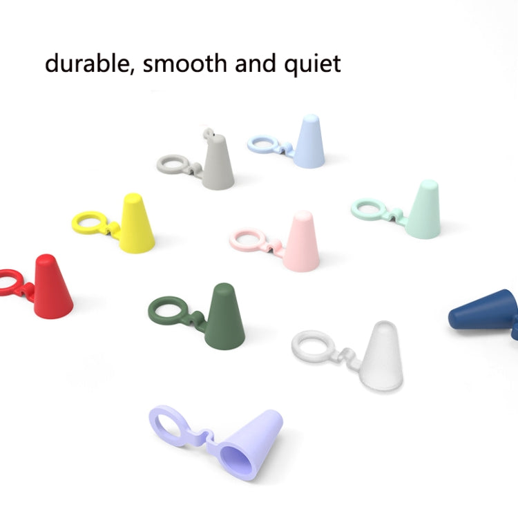 25 PCS Silicone Stylus Nib Case For Apple Pencil 1 / 2 & Huawei Magic Pencil, Transparent, Light Blue, Water Duck, Row Violet, Midnight Green, Blue, Gray, Yellow, Red, Pink, Black
