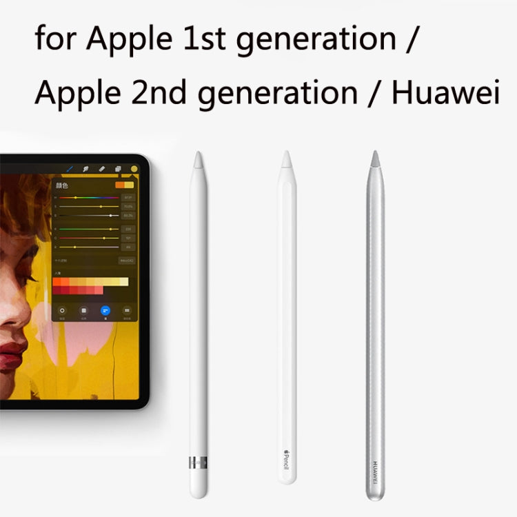 25 PCS Silicone Stylus Nib Case For Apple Pencil 1 / 2 & Huawei Magic Pencil, Transparent, Light Blue, Water Duck, Row Violet, Midnight Green, Blue, Gray, Yellow, Red, Pink, Black