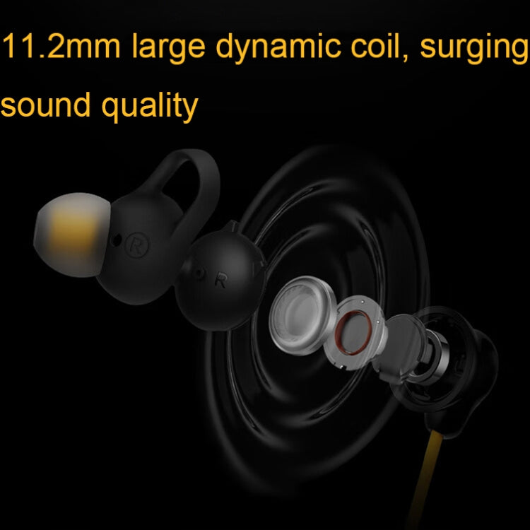 vivo IQOO Stereo Surround Sound Bluetooth Hanging Neck Magnetic Sports Earphones, vivo IQOO(Yellow)