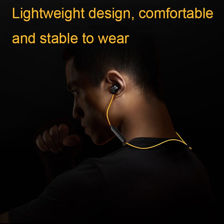 vivo IQOO Stereo Surround Sound Bluetooth Hanging Neck Magnetic Sports Earphones, vivo IQOO(Yellow)