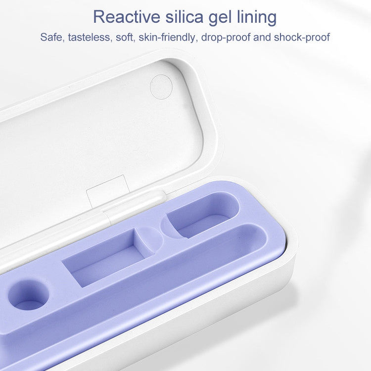 2 PCS Silicone Stylus Storage Box For Apple Pencil 1 / 2, Sky Blue, Night Green, Graphite Black, Tender Green, Cloves Purple, Sea Blue