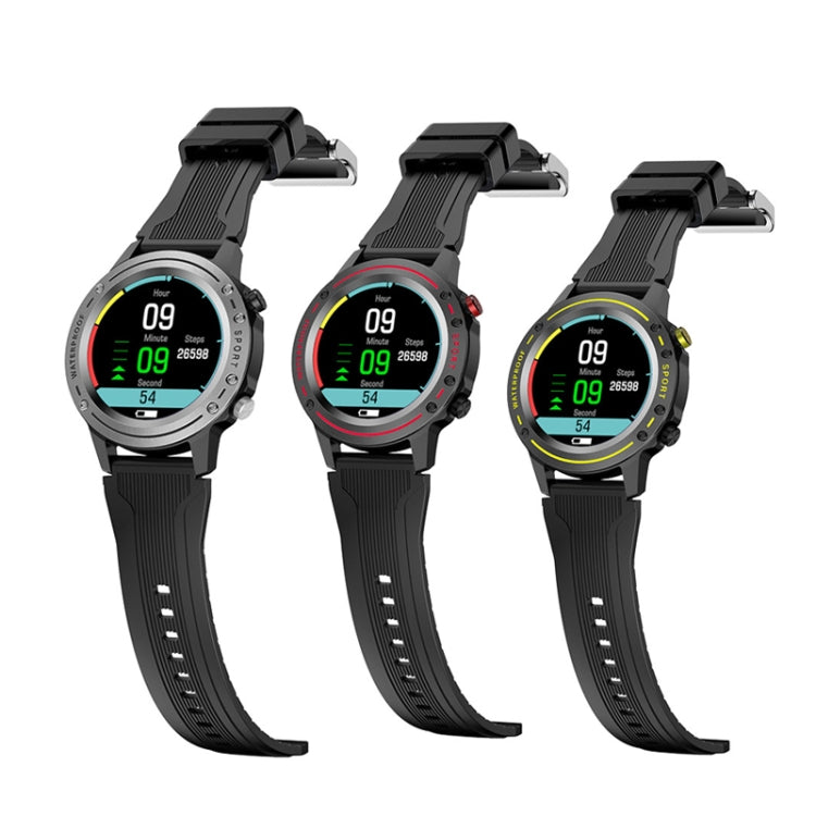 OD-1 Heart Rate Sphygmomanometer Step Body Temperature Waterproof High-Quality Speaker Bluetooth Call Bracelet, Yellow, Red, Silver Gray