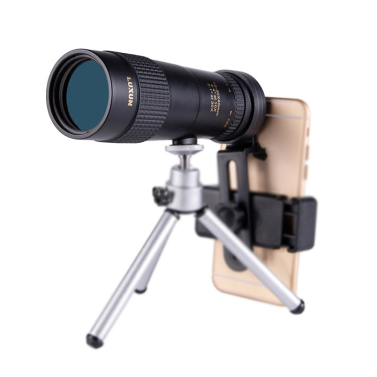 LUXUN 10-30x40 Single-Cylinder HD High-Power Telescope Mobile Phone Mini Telescope, Telescope Set