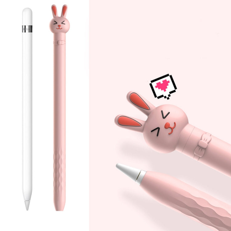 Cartoon Silicone Capacitive Pen Non-Slip And Anti-Drop Protective Cover, For Apple Pencil 1
