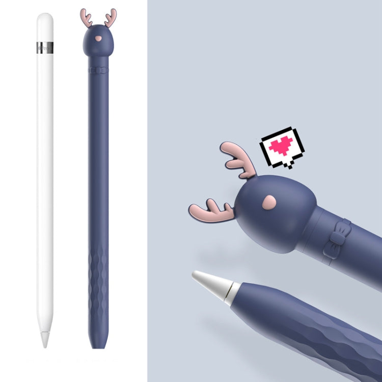 Cartoon Silicone Capacitive Pen Non-Slip And Anti-Drop Protective Cover, For Apple Pencil 1