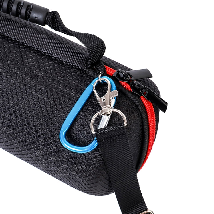 P402 For JBL Pulse4 Velvet Lining Portable Storage Bag Protective Cover, Silver Gray+Black, Black+Gray, Black Net Grid