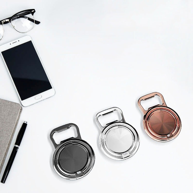 3 PCS Bottle Opener Folding Metal Mobile Phone Bracket Ring Buckle Bracket Car Magnets Live Desktop Bracket