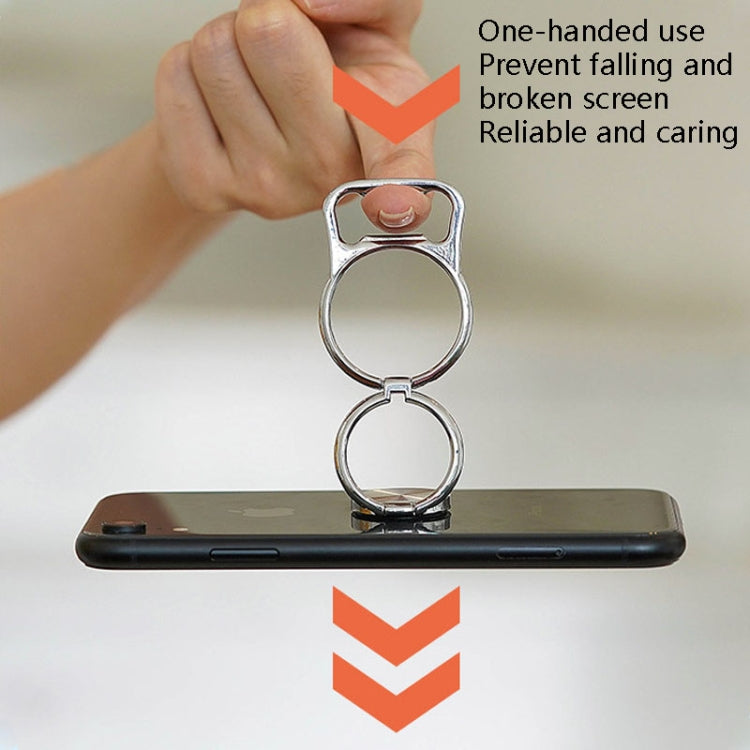 3 PCS Bottle Opener Folding Metal Mobile Phone Bracket Ring Buckle Bracket Car Magnets Live Desktop Bracket