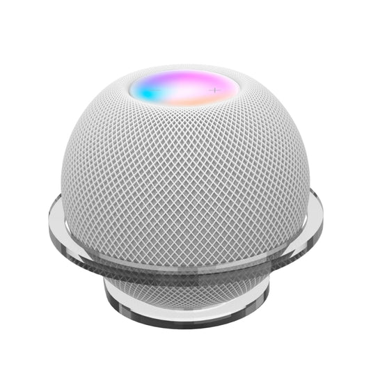 HomePod Mini desktop stand with durable transparent acrylic construction