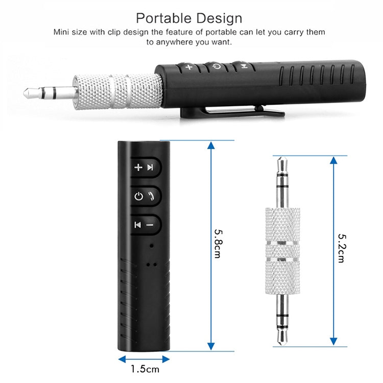 Récepteur audio Bluetooth 3,5 mm avec adaptateur métallique, H-139 vert, H-139 noir, H-139 bleu, H-139 rouge, H-139 blanc