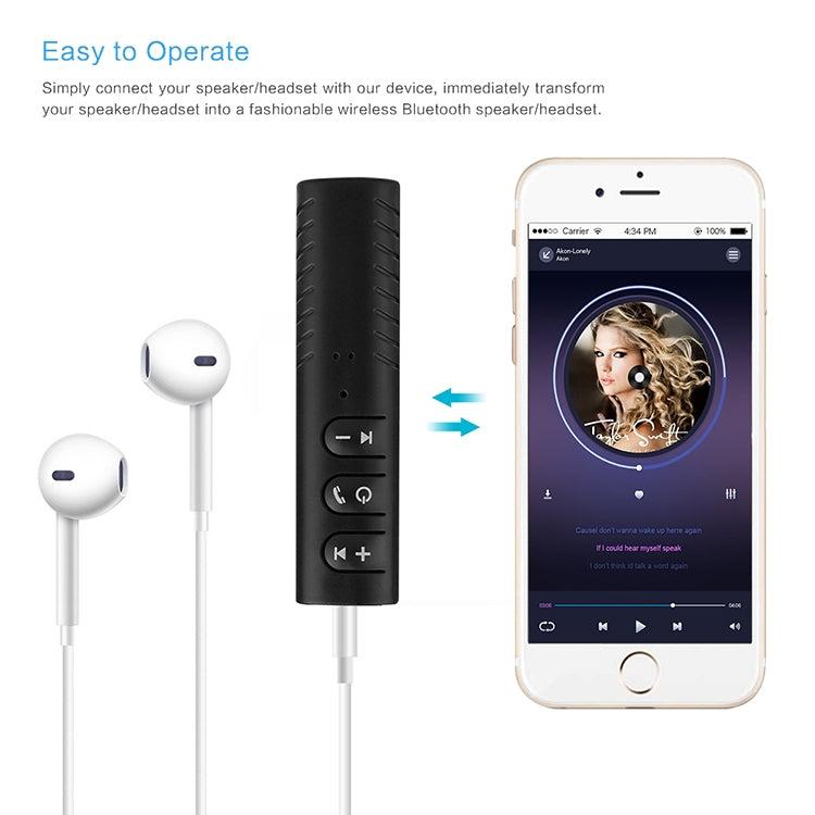 Récepteur audio Bluetooth 3,5 mm avec adaptateur métallique, H-139 vert, H-139 noir, H-139 bleu, H-139 rouge, H-139 blanc