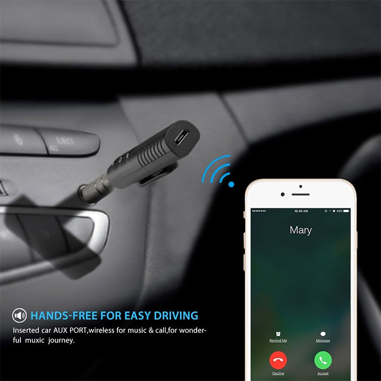 3.5mm Lavalier Bluetooth Audio Receiver with Metal Adapter, H-139 Black, H-139 Blue, H-139 Red, H-139 White, H-139 Green