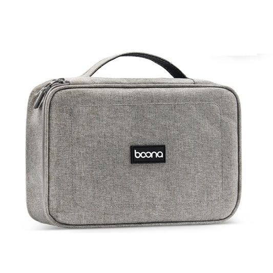 Gray Baona BN-B005 multi-function digital storage bag for hard drives, USB drives, and earphones