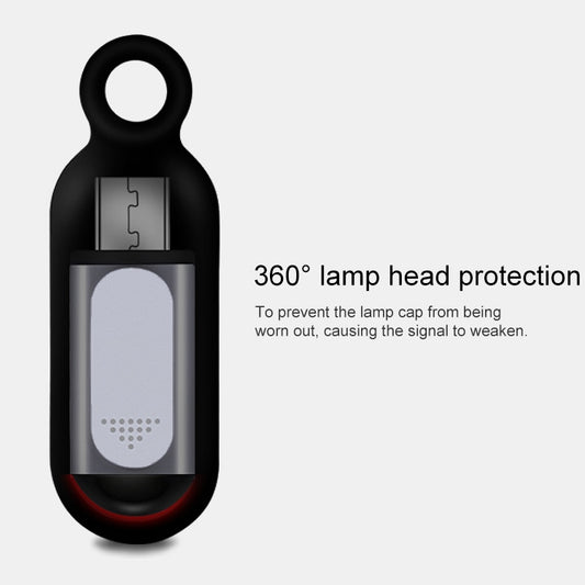 Silver 8-pin connector IR remote designed for seamless phone integration
