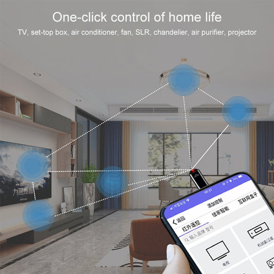 Cyan Type-C mobile remote offering intelligent control for modern devices