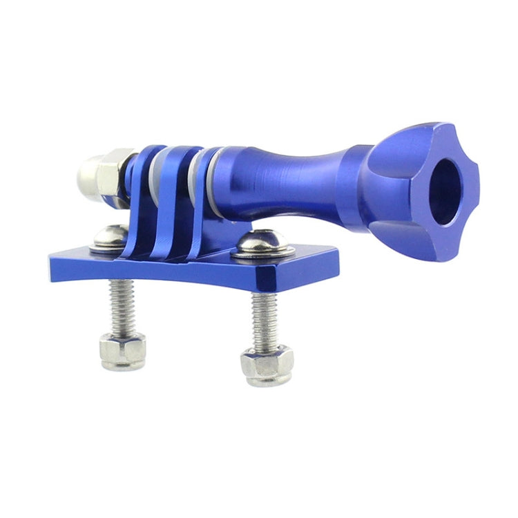 Aluminum Alloy Tripod Head Helmet Fixed Adapter Mount for GoPro HERO9 Black / HERO8 Black /7 /6 /5 /5 Session /4 Session /4 /3+ /3 /2 /1, DJI Osmo Action, Xiaoyi and Other Action Cameras, Blue, Black, Red