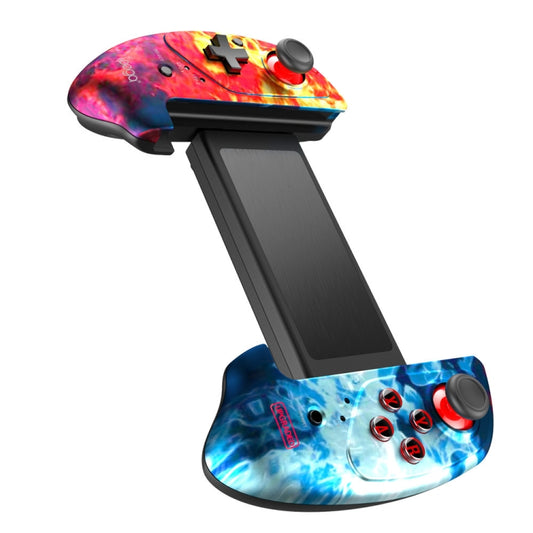 Expandable gamepad grip with ergonomic handles and precision buttons for mobile gaming