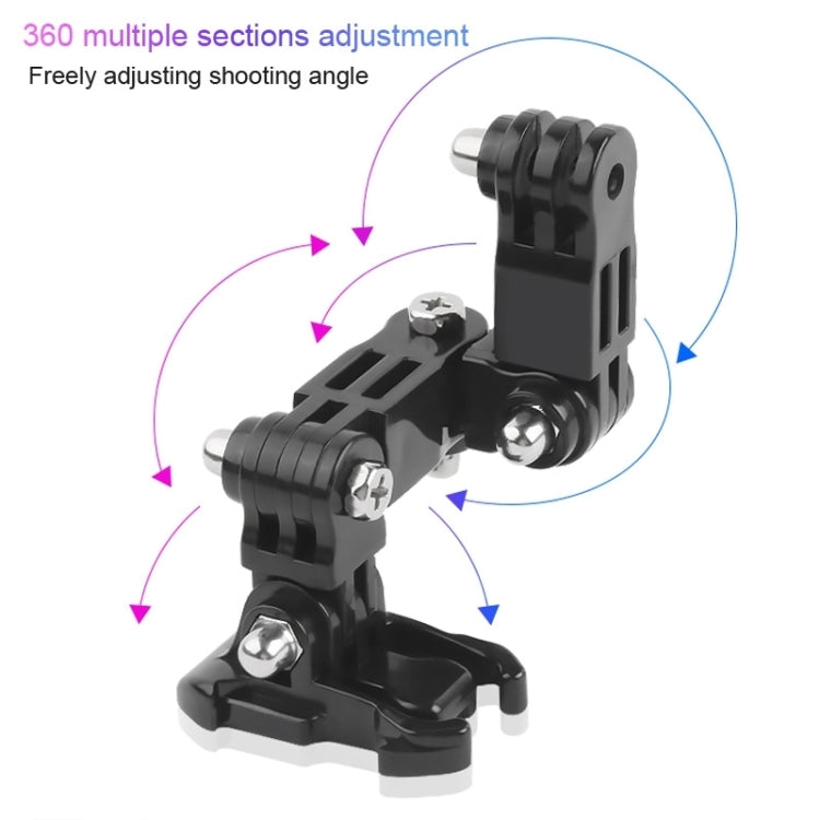 2 Set Cycling Helmet Adhesive Multi-Joint Arm Fixed Mount Set for DJI Osmo Action, GoPro HERO9 Black / HERO8 Black /7 /6 /5 /5 Session /4 Session /4 /3+ /3 /2 /1, Xiaoyi and Other Action Cameras, Style 3 Cycling Helmet Kit, Style 4 Cycling Helmet Kit��...