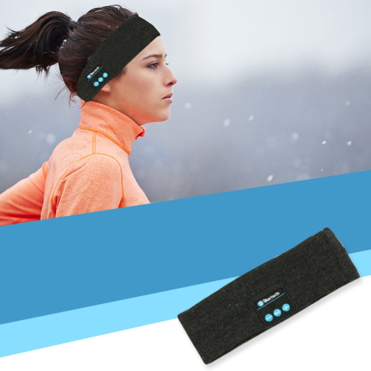 Bluetooth Headset Sports Headband Outdoor Running Yoga Sweat-Absorbent Headscarf, Black, Gray, Dark Gray