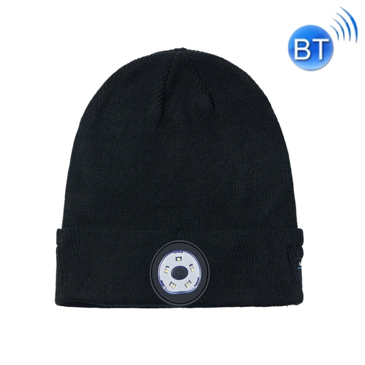 M1-BL LED Glowing Bluetooth Music Hat Wireless Call Night Running Hat, Black, Navy, Gray