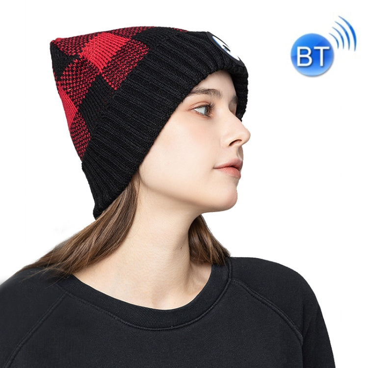 M3-BL Bluetooth LED Music Headset Hat Lady Warm Night Lighting Hat