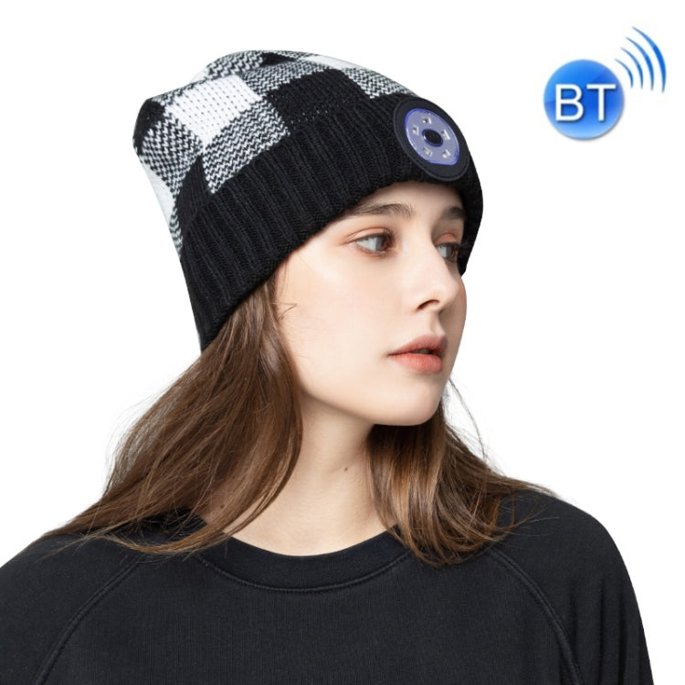 M3-BL Bluetooth LED Music Headset Hat Lady Warm Night Lighting Hat