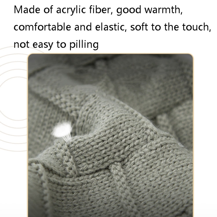 RG5-BL Bluetooth LED Lighting Music Knit Hat Plus Velvet Night Running Lamp Hat, Black, Dark Gray