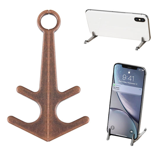 Retro gold magnetic phone bracket desktop stand for lazy viewing
