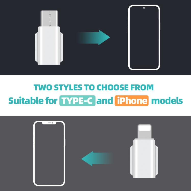 RCSTQ Smartphone Adapter for DJI OSMO Pocket 1/2, Type-C, 8 Pin