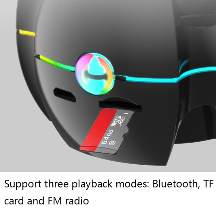 RGB Light Effect Gyro Shape Wireless Bluetooth Audio, White, Pink, Blue, Black, Red