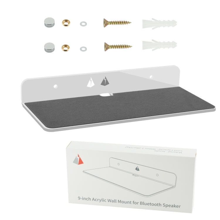 Wall Storage Bracket for Bluetooth Speaker Home Living Room Wall Decoration Storage Organizer, Size: 9 x 4 x 1.25 inch, 9 inch