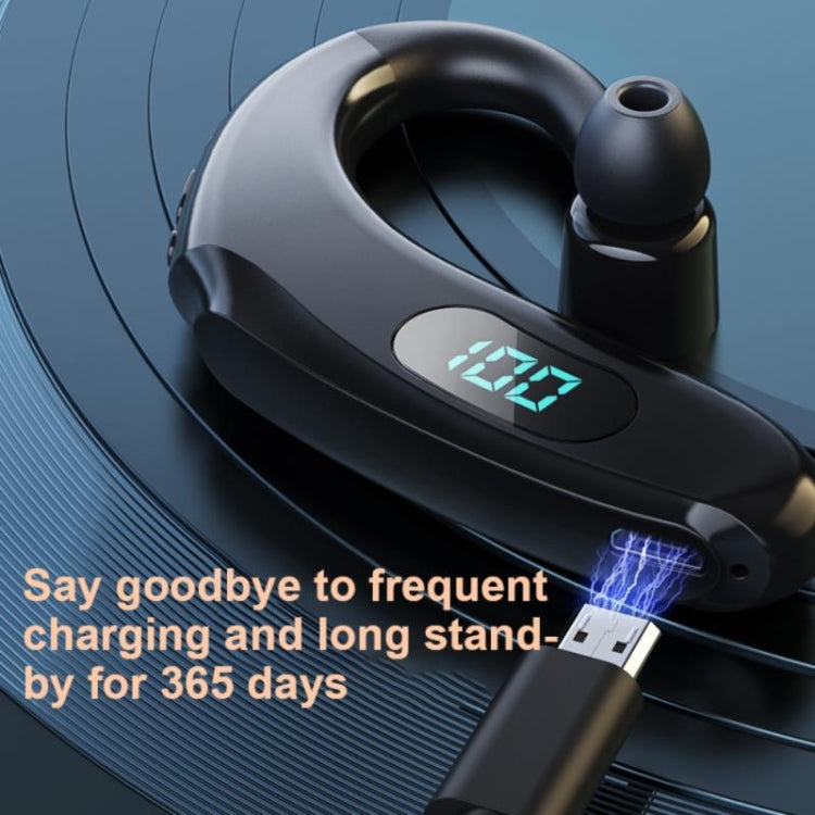 Q20 Bluetooth 5.2 Business Digital Display Sports Earhook Stereo Earphone, Q20 Black, Q20 White, Q20 Green, Q20 Pink, Q20 Yellow, Q20 Blue