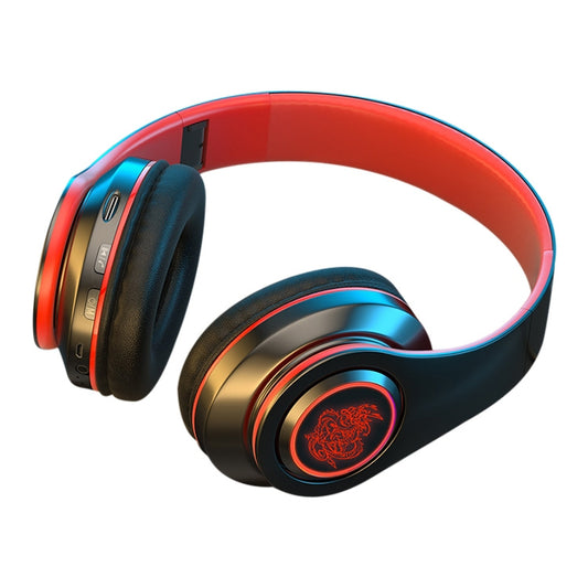 B39 wireless Bluetooth headset with breathing light and subwoofer bass, front hero view