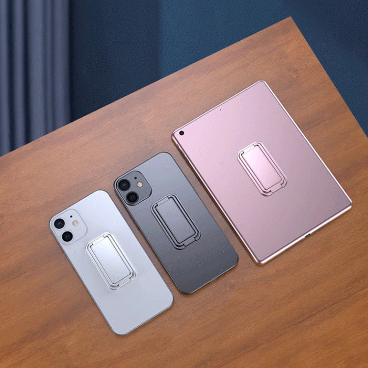 Square Folding Metal Holder Rotating Back Stick Desktop Phone Ring Holder, Square Folding (Rose Gold), Square Folding (Space Silver), Square Folding (Black)