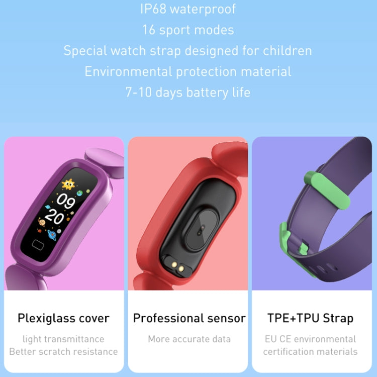 S90 Sleep Monitoring Bluetooth Sports Pedometer Smart Bracelet, Blue, Black, Red, Purple