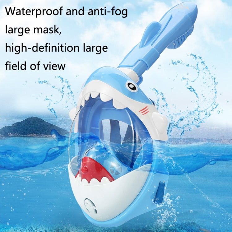Cartoon Kids Full Dry Diving Mask Swimming Anti-Fog Snorkeling Mask, XS