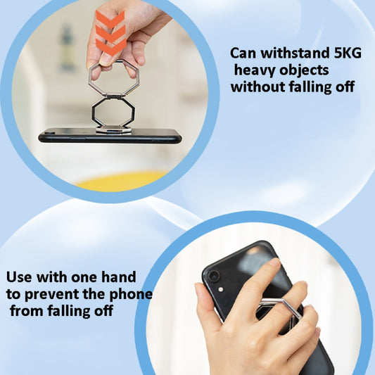 Portable metal ring stand lifts phone at optimal viewing angle