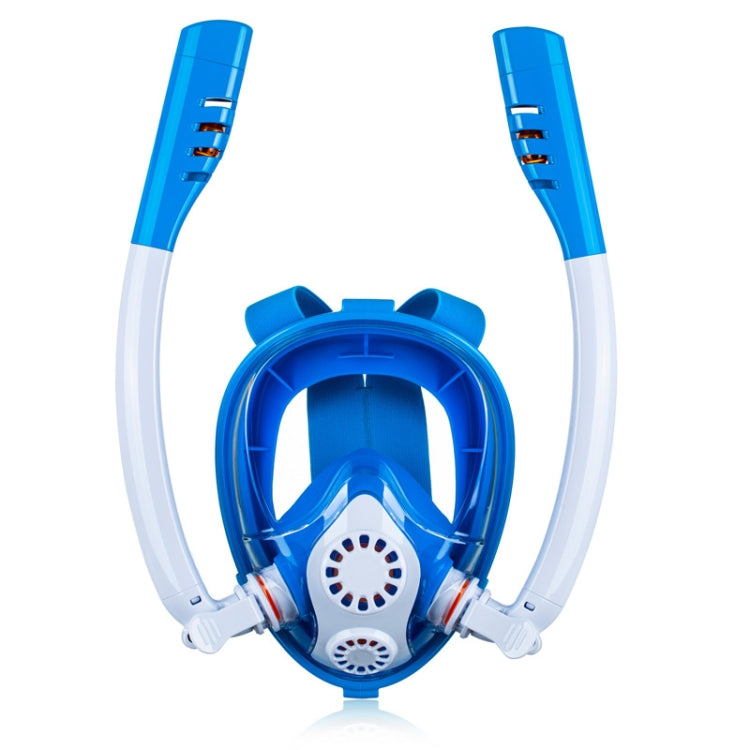 Kids Double Tube Full Dry Silicone Diving  Snorkeling Mask Swimming Glasses, XS