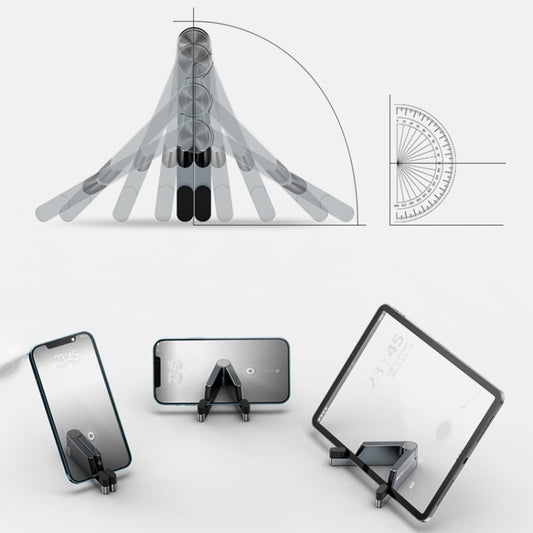 Compact lightweight aluminum tablet stand portable desk organizer