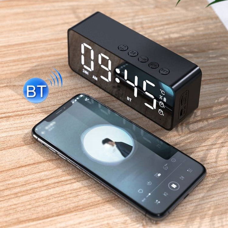 ZXL-G50 Mini Mirror Alarm Bluetooth Speaker Support TF Card, ZXL-G50 Pink, ZXL-G50 Black, ZXL-G50 White