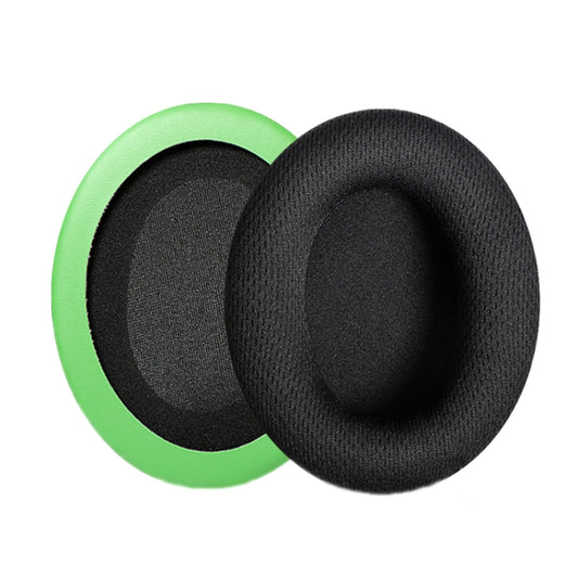 Black mesh plus green earmuff set for Kingston HyperX comfort upgrade