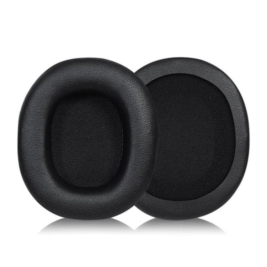 Black protein leather earmuffs for Audio-Technica ATH-SR30BT headphones with superior comfort