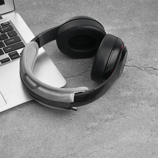 Premium protein skin ear cushions installed on ATH-SR30BT wireless headphones