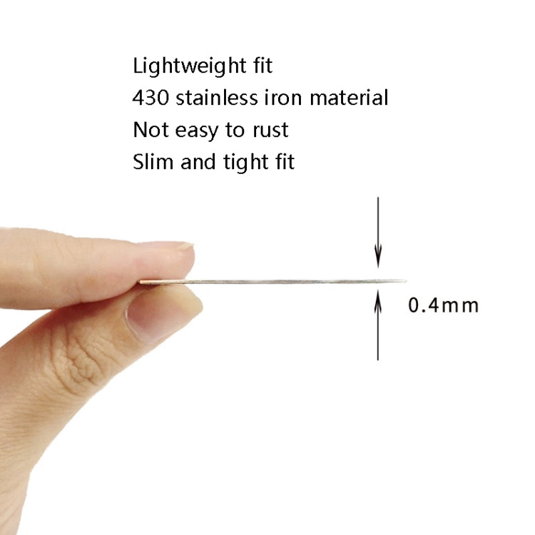 Ring Car Magnetic Suction Wireless Charger Lead Magnetic Ring Back Sticker, Color: Silver, Silver