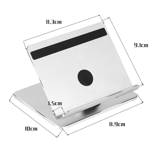 Lightweight aluminum tablet holder with sturdy folding design, compatible with Apple devices